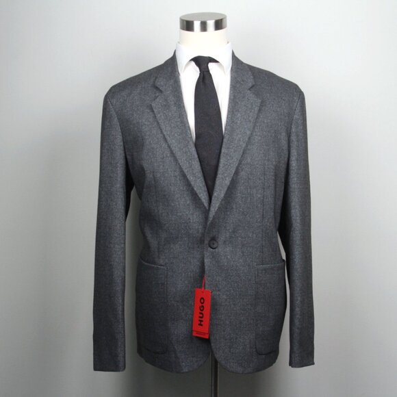 Hugo by Hugo Boss Mens‎ 2-pc suit Gray Modern-Fit Patch Pocket Jacket Size 38S - Picture 5 of 15